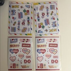 EXO sticker sets - 4 sheets by haroi studio